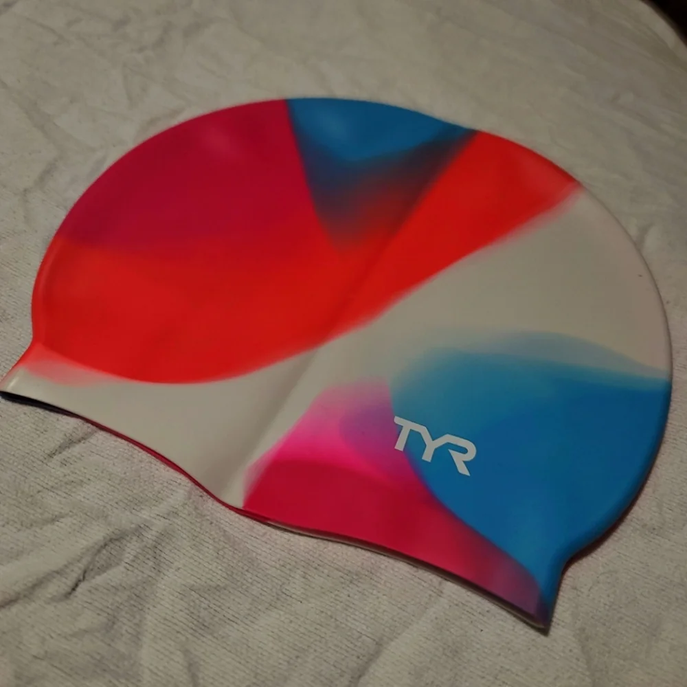 TYR Assorted Graphic Swim Cap Junior Hypoallergenic Silicone